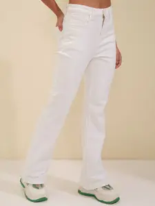 Tokyo Talkies Women Bootcut High-Rise Stretchable Jeans