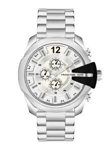 Franktime Men Brass Dial & Stainless Steel Bracelet Style Straps Analogue Watch FT-0008 SL