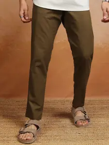 HIGHLANDER Men Premium Linen Elasticated Soft Trouser