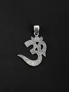 Exotic India Hindu Symbol Om Sterling Silver Pendant