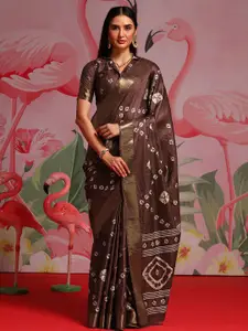 Anouk Zari Bandhani Saree