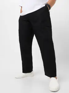 Urbano Plus Men Cotton Mid-Rise Regular Fit Trousers