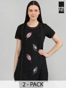 Duchess Pack Of 2 Printed Lounge T-Shirts