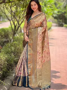 LeeliPeeri Designer Woven Design Zari Dharmavaram Saree