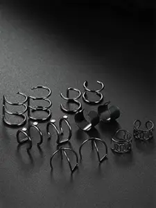 YouBella Set Of 18 Contemporary Ear Cuff