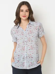 NOT SO PINK Women Smart Floral Opaque Printed Casual Shirt