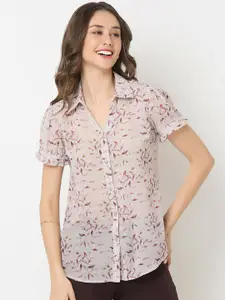 NOT SO PINK Women Smart Floral Opaque Printed Casual Shirt
