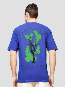 ADRO Men Printed Applique T-shirt