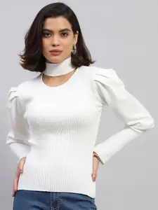 Monte Carlo Women Ribbed Woollen Pullover