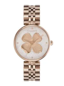 Olivia Burton Women Dogwood Embellished Analogue Watch 24000090