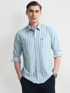 Arrow Sport Men Slim Fit Opaque Striped Casual Shirt