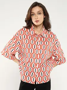 RAREISM Women Comfort Opaque Printed Formal Shirt