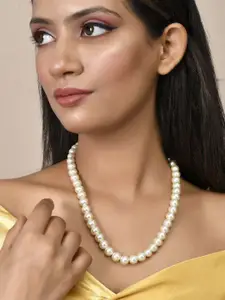 Silvermerc Designs Gold-Plated Pearls Beaded Necklace