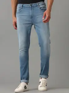 Voi Jeans Men Comfort Skinny Fit Heavy Fade Stretchable Jeans