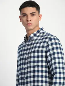 THE BEAR HOUSE Men Slim Fit Buffalo Checks Opaque Checked Casual Shirt