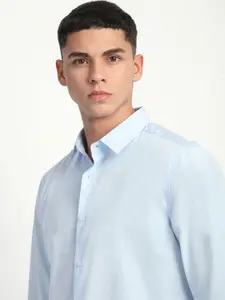 THE BEAR HOUSE Men Slim Fit Opaque Formal Shirt