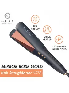 GORGIO PROFESSIONAL Mirror Rose Gold Hair Straightener HS78
