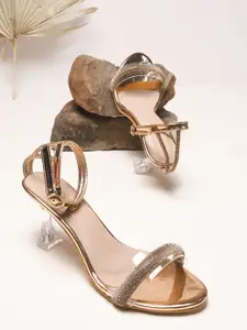 DressBerry Women PU Party Block Heeled Sandals