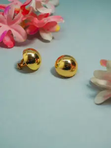 Niscka Gold-Plated Circular Studs