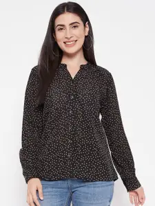BAESD Women Classic Polka Dot Opaque Printed Casual Shirt
