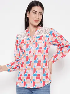 BAESD Women Classic Opaque Printed Casual Shirt
