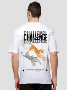 ADRO Men Typography Printed Raw Edge T-shirt