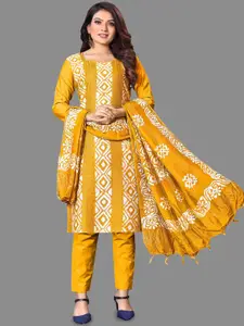 LADY SHOPI Geometric Printed Unstitched Dress Material