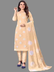 LADY SHOPI Geometric Embroidered Unstitched Dress Material