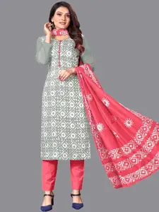 LADY SHOPI Ethnic Motifs Printed Unstitched Dress Material