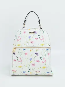 Ginger by Lifestyle Floral Printed PU Oversized Bucket Satchel