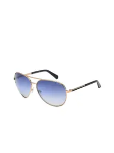 GUESS Men Aviator Sunglasses with UV Protected Lens