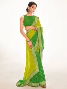 Anouk Ombre Zari Saree