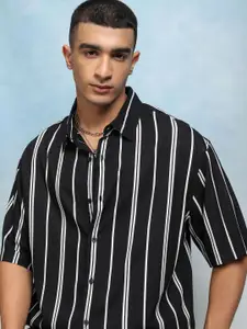 HIGHLANDER Men Opaque Striped Casual Shirt