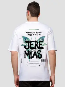 ADRO Men Typography Printed Applique T-shirt