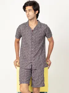Gavin Paris Printed Short Sleeves Shirt & Shorts