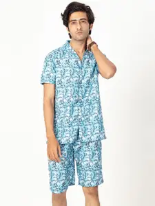 Gavin Paris Printed Short Sleeves Shirt & Shorts