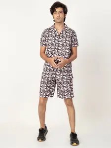 Gavin Paris Printed Short Sleeves Shirt & Shorts