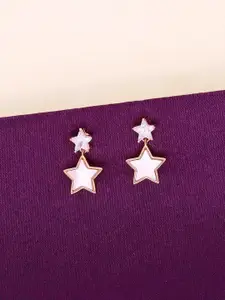 KAI JEWEL Rhodium-Plated 92.5 Sterling Silver Mother of Pearl Drop Earrings