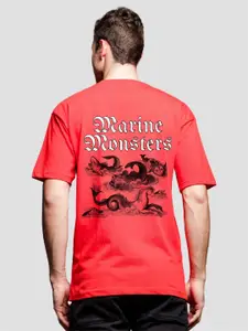 ADRO Men Printed V-Neck T-shirt