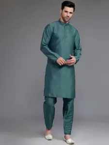 Utsav Fashion Straight Kurta with Pyjamas & Nehru Jacket