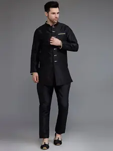 Utsav Fashion Straight Dupion Silk Kurta with Pyjamas