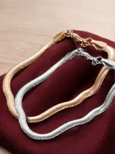 fabula Set Of 2 Delicate Snake Choker Necklace