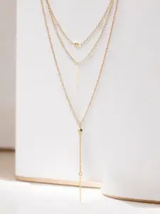 fabula Gold Plated Layered Necklace