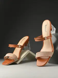 KARADDI Tan Confortable & Lightweight Heels