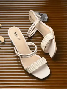 KARADDI Beige Confortable & Lightweight Heels