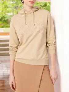 DressBerry Hooded Cotton Terry Relaxed Fit Sweatshirt