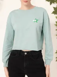 DressBerry Cotton Terry Relaxed Fit Sweatshirt