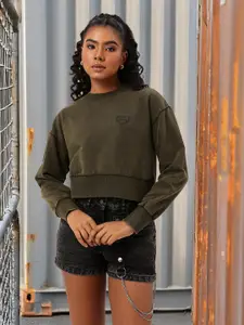 DressBerry Boxy Fit Cotton Terry Sweatshirts