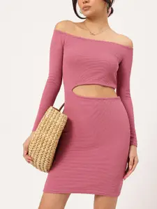 DressBerry Cut-out Bodycon Mini Dress