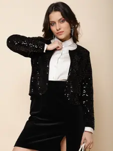 UnaOne Embellished Open Front Party Shrug